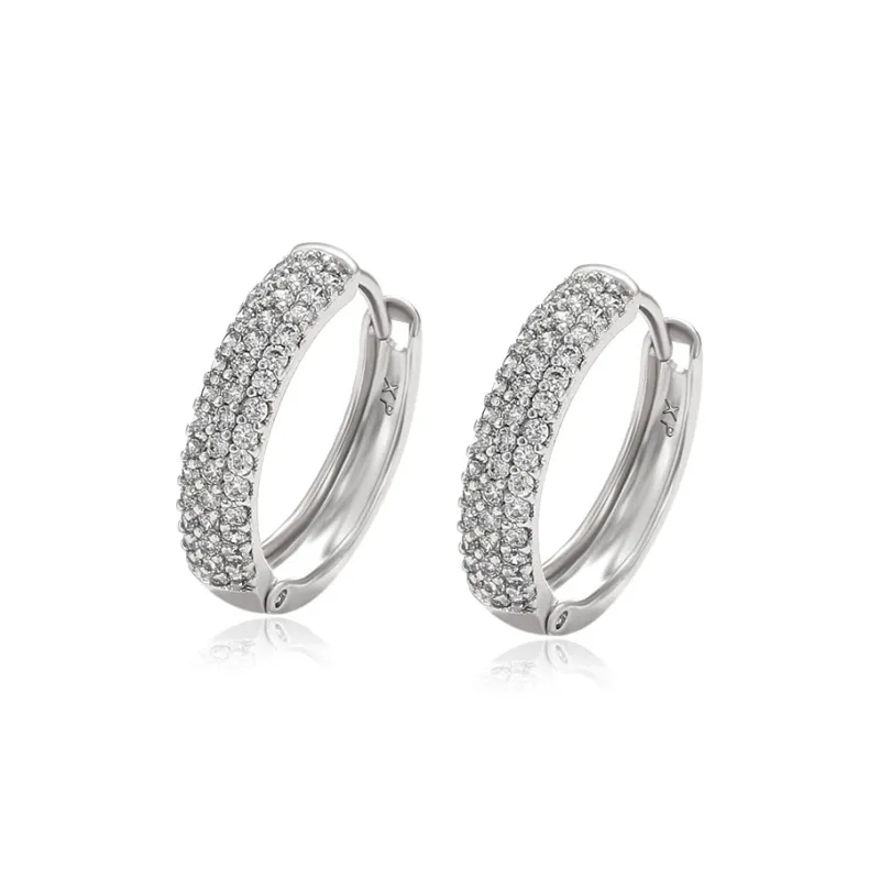 KING OF BLING Alloy With Zircon Earrings Unisex Good Luck-0