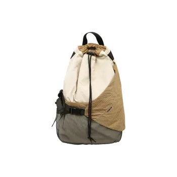 Kaka Tree Nylon Backpack Unisex White/Black