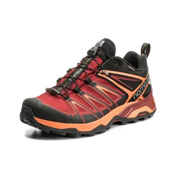 SALOMON Anti-Slip Wear-Resistant Low-Top Hiking Shoes Men's Red