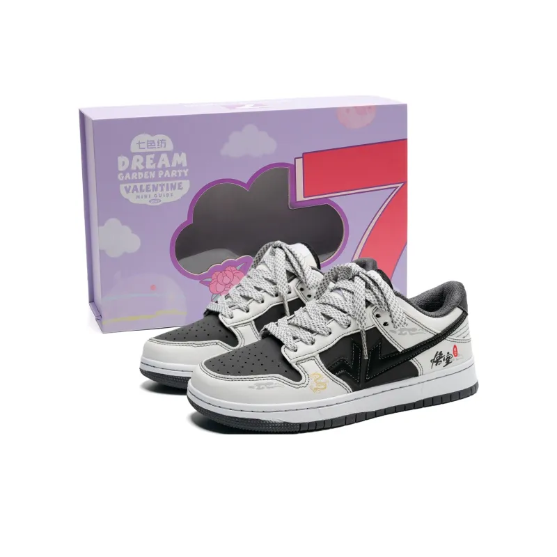 7 SEVFUN Slip Resistant Low Top Skateboard Shoes Unisex Wukong Blue-43
