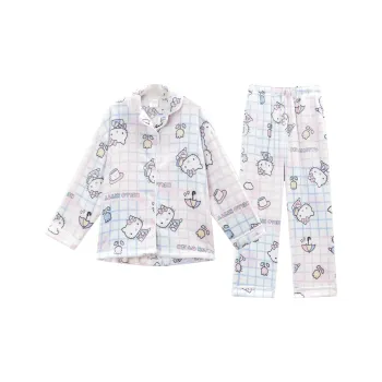 GUKOO x HelloKitty Pajama Set Women's Blue Pink