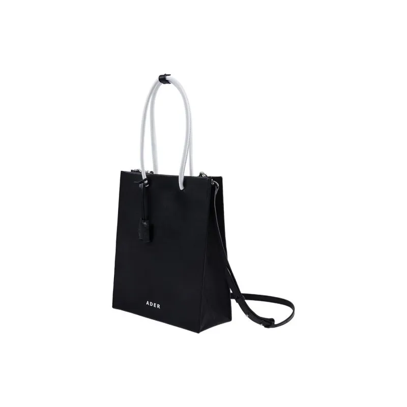 ADER ERROR Cow Leather Tote Bag, Shopping Bag, Shoulder Bag, Crossbody Bag, Handbag Regular Women's Black-1