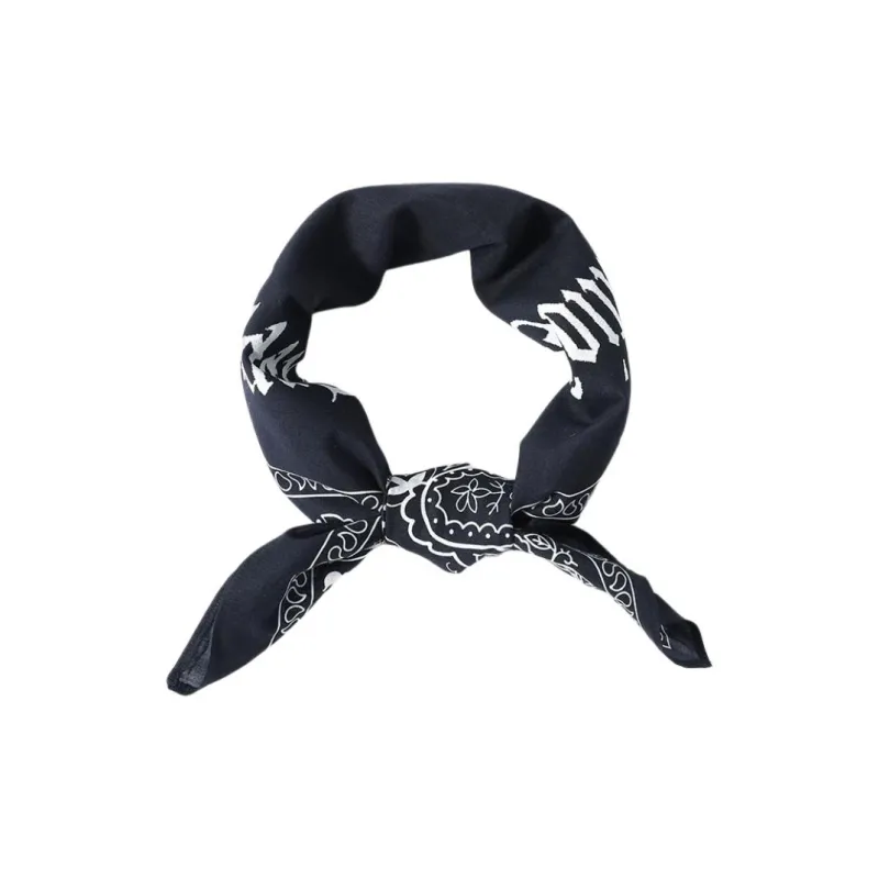 Apparition Cotton Silk Scarves Unisex Navy Blue-1