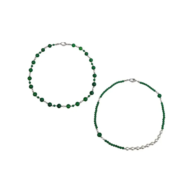 GIRATI Chalcedony Jade Necklaces Women's-4