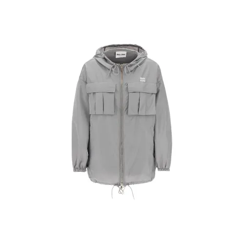 MIU MIU Jackets Coats Women's Gray
