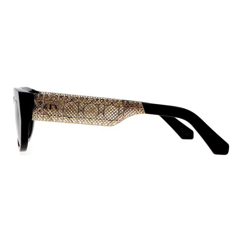 DIOR Acetate Metal Cat Eye Sunglasses Unisex Black-2