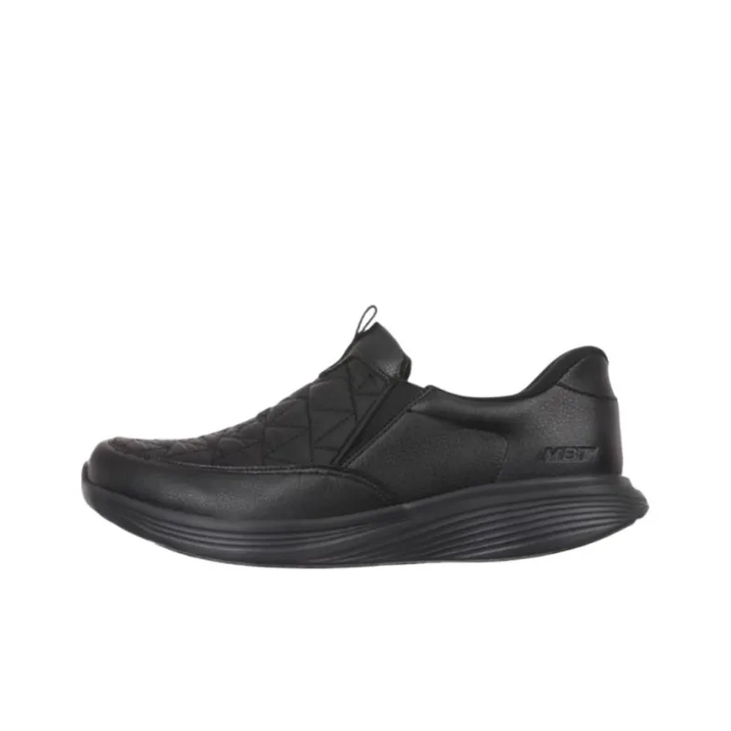 MBT Anti Slip Wear Resistant Low Top Casual Shoes Men's Black-0