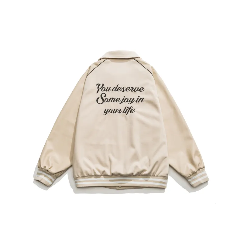 Wen Shan Baseball Jacket Women's Apricot-1
