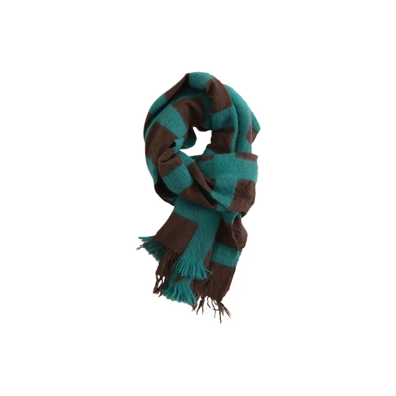 Lagur Cashmere Fox Fur Knit Scarves Women's-0