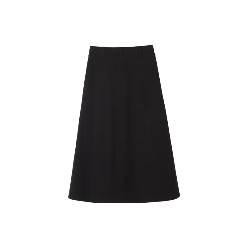 HIPPIEMISS Casual Long Skirts Women's Black-1