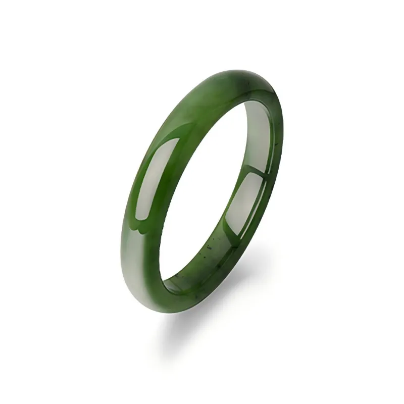 RIXIANGWAN Hetian Jade Bangles Jasper Women's-0