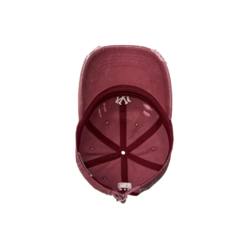 MLB Cotton Baseball Caps Unisex Burgundy-5