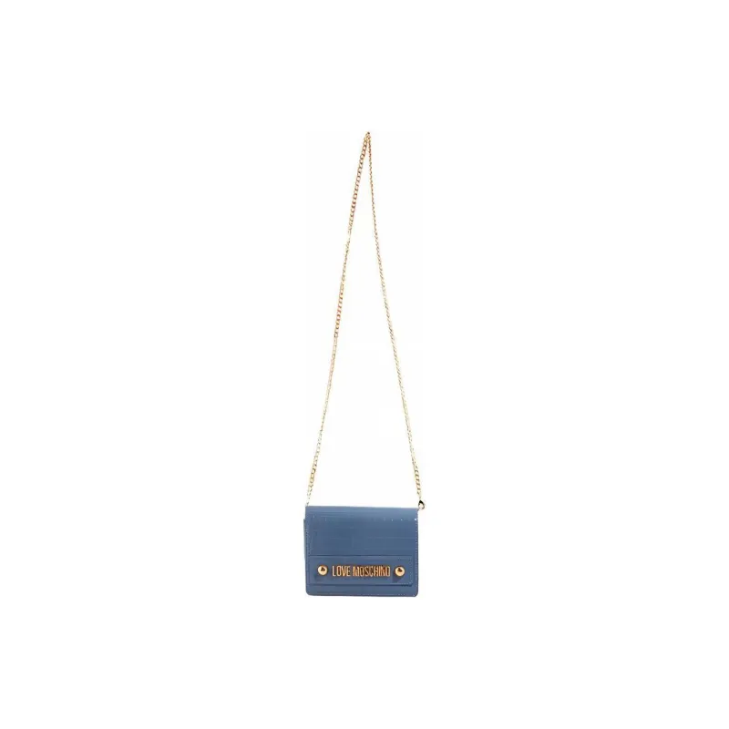 LOVE MOSCHINO PU Crossbody Bag Shoulder Bag Women's Blue-1