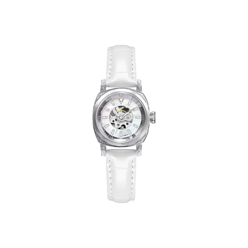 ORCO Automatic Mechanical Movement Watch Women's Watch Pink Watch Dial-9