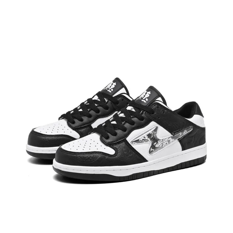 HLA JEANS Warm Coverage Wear Resistant Lightweight Slip Resistant Low Top Skateboard Shoes Unisex-1