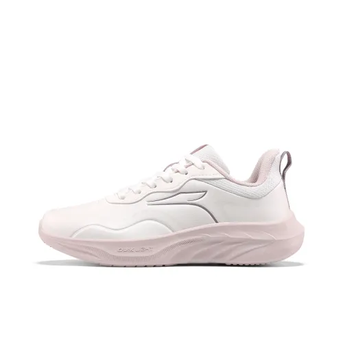 361° Wear resistant And Lightweight Low Top Running Shoes Women's White Pink