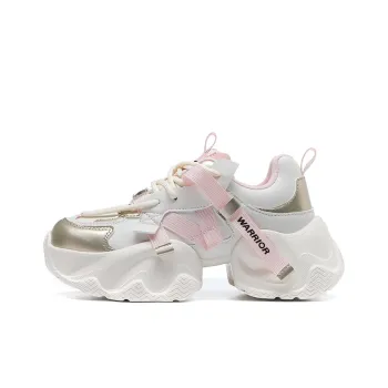 Warrior Warm Anti Slip And Wear Resistant Low Top Chunky Sneakers Women's Beige Gold