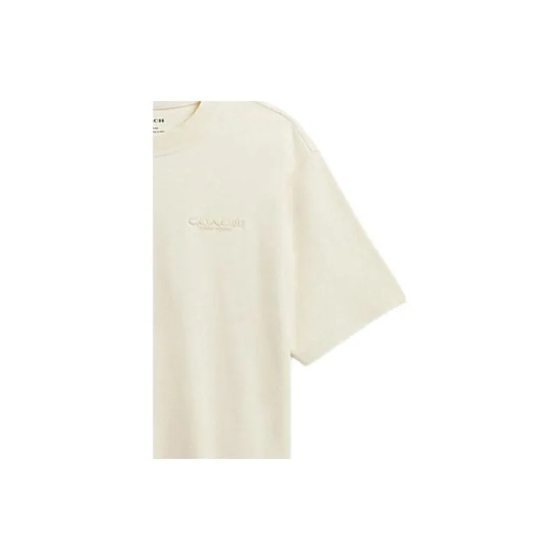 COACH T Shirts Men Cream-5