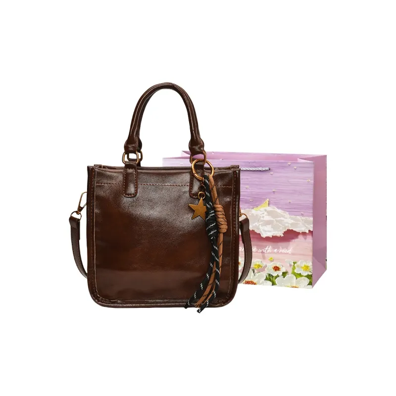 Bansusu PU Handbag Shoulder Bag Crossbody Bag Regular Women's Coffee/Brown/Red/Black-5