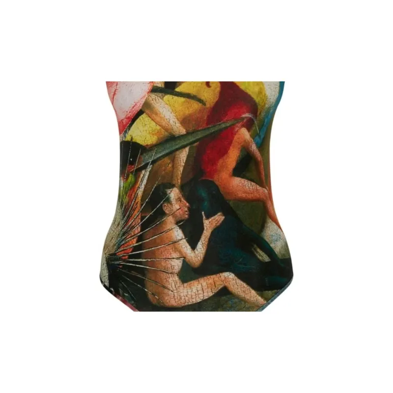Alexander McQueen Graphic Printed Stretched Bodysuit-5
