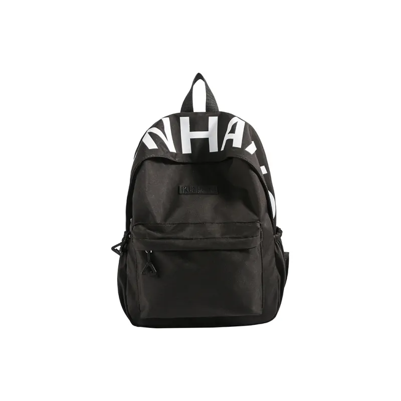 LUVISTRUE Nylon Fabric Backpack Unisex White/Black/Purple/Khaki/Pink-7
