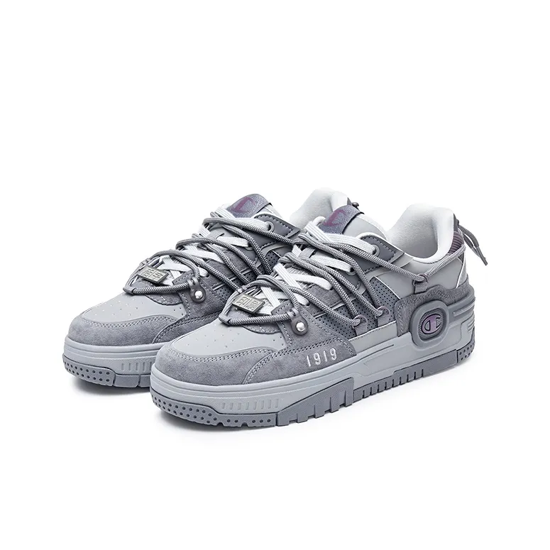 Champion Headphone Shoes Low Top Skateboard Shoes Men's Moon Gray/Smoke Gray-1