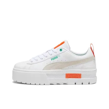 PUMA Mayze Anti Slip Wear Resistant Low Top Skateboard Shoes Women's White