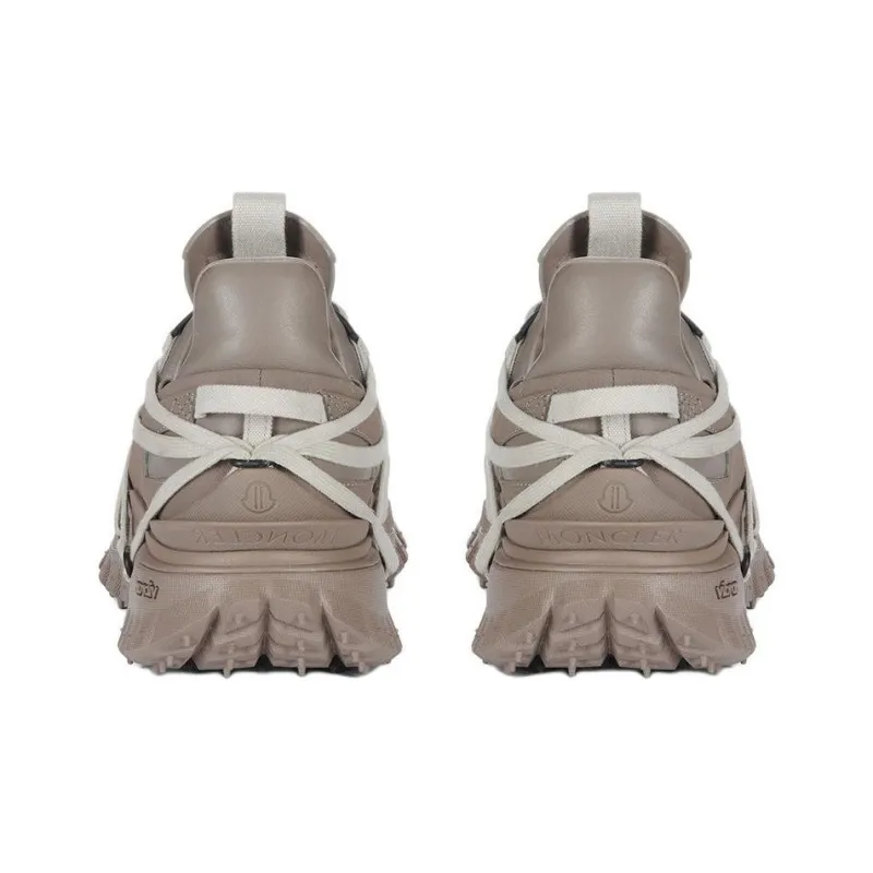 Moncler x RICK OWENS/RO Trailgrip Megalace Low Top Casual Shoes Unisex Umber-4