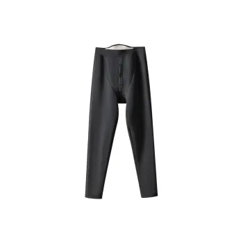 H YXIANG Thermal Pants Men's Dark Gray