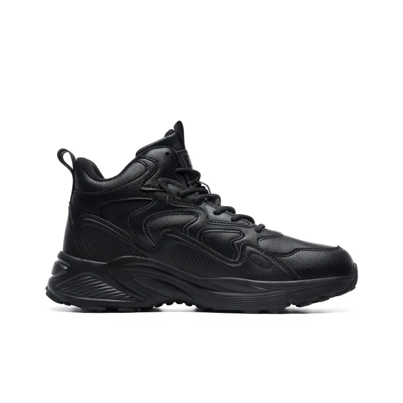 BTE Warm Coverage Wear Resistant Slip Resistant High Top Casual Shoes Unisex Black/Crystal Jet Black-1