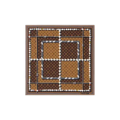 LOUIS VUITTON Dandy Monogram Silk Square