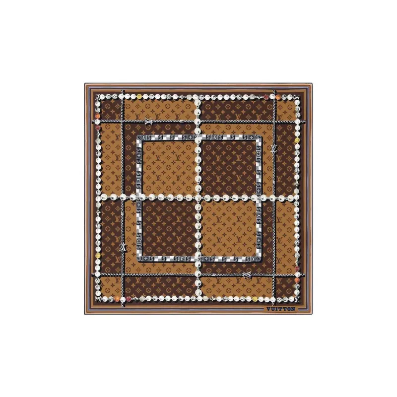 LOUIS VUITTON Dandy Monogram Silk Square-0