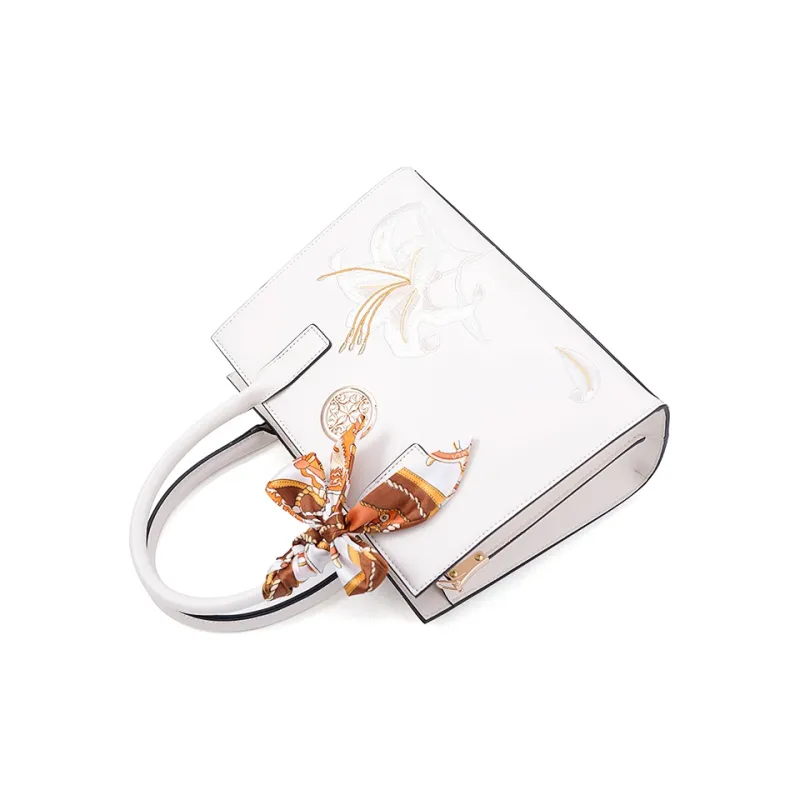 Vigno Synthetic Leather One Shoulder Handbags Regular Women's White-2