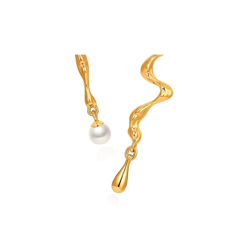 RUNXINZHUBAO Freshwater Pearl Stud Earrings Women's-1