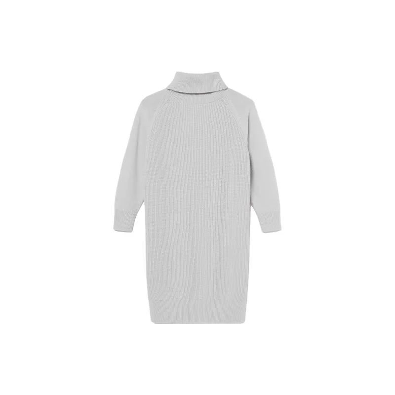 LACOSTE Long Sleeved Dress Women's Gray-1