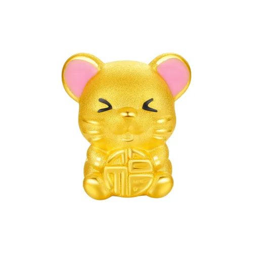 Dong Xiang 3D Hard Gold, Chinese Zodiac Fortune Bead # Good Luck Solid Gold 999 Fixed Price Bracelets Unisex