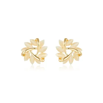 OFLY S925 Silver Stud Earrings Women's