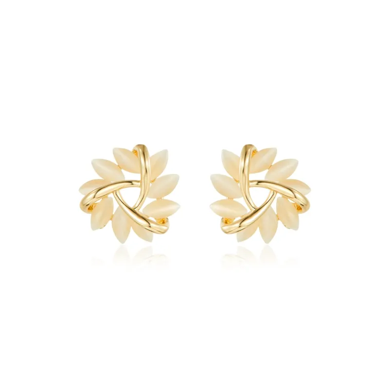 OFLY S925 Silver Stud Earrings Women's-0