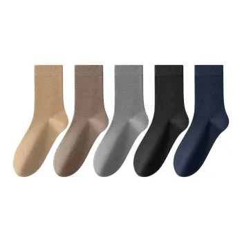 FAIRWHALE Mid Calf Socks Men's 5 Pack