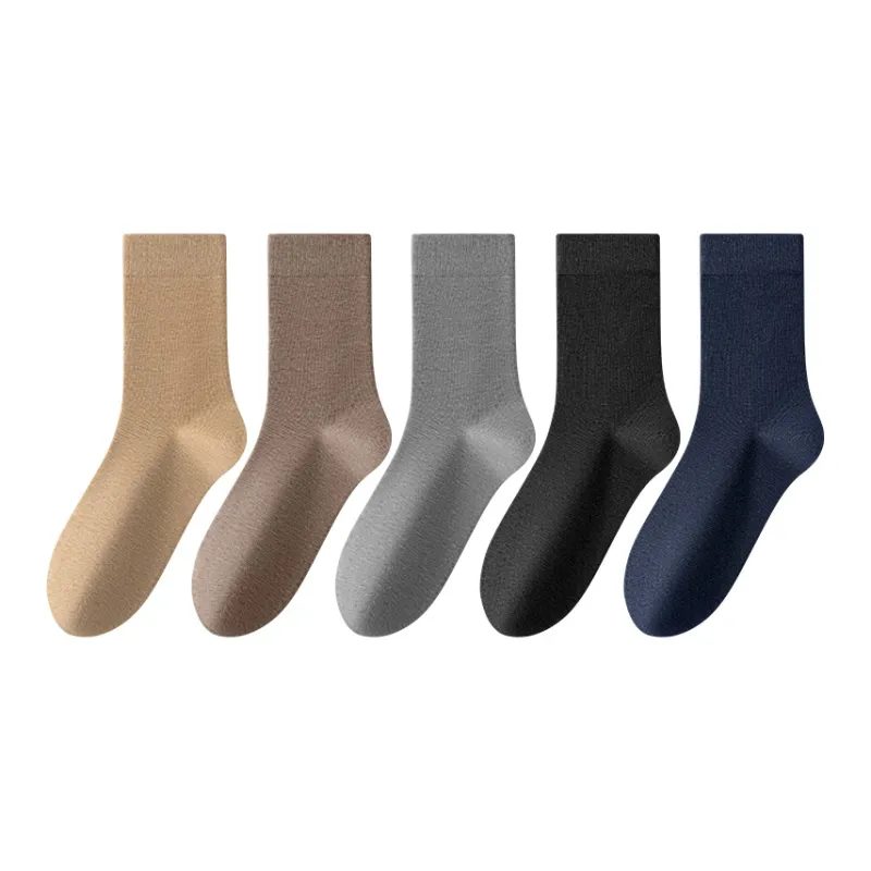 FAIRWHALE Mid Calf Socks Men's 5 Pack-0