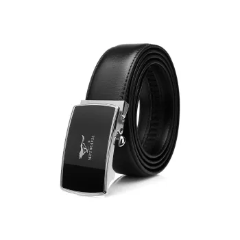 SEPTWOLVES Split Cow Leather Leather Belts Men's Width 3.55CM