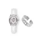 3A333 Frosted Pink Be-Icy Clear White Strap (Includes Original Steel Band+BV Green Large Box)
