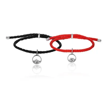 Kelanxi 925 Sterling Silver Rope Bracelets Unisex