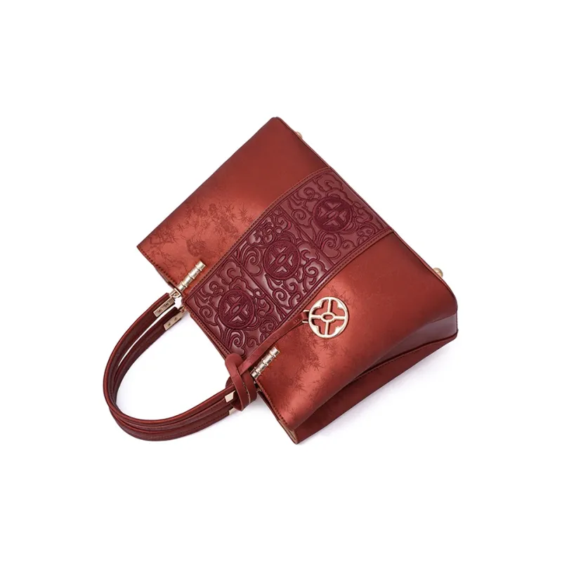 Vigno Synthetic Leather Shoulder Bag, Crossbody Bag Regular Women's Red-2