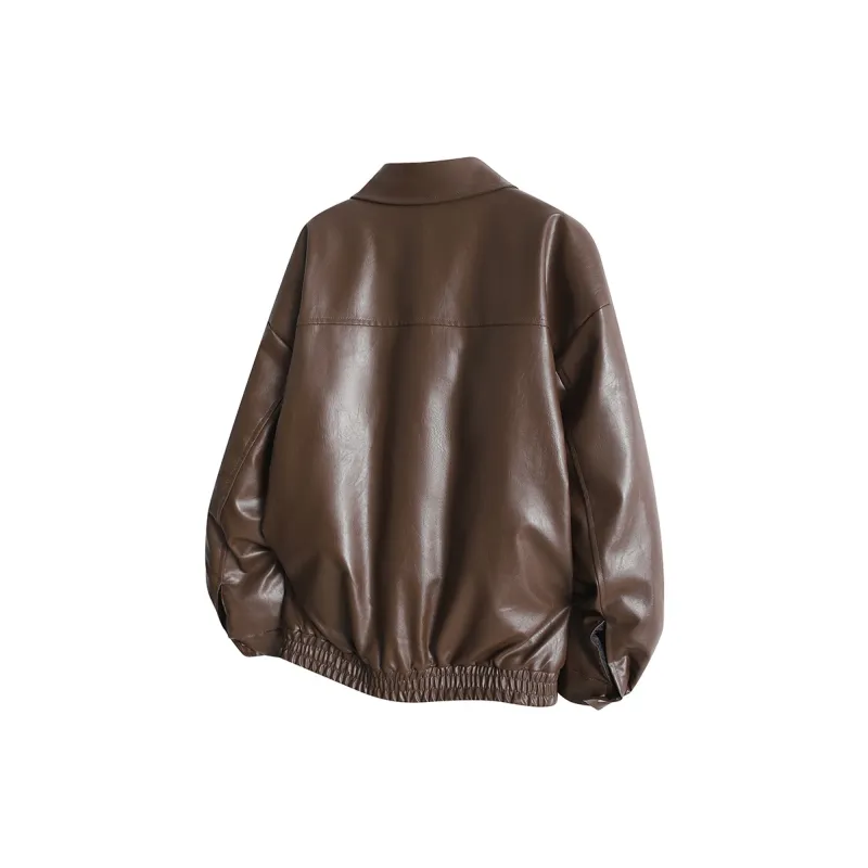 EOOVEN Leather Jackets Unisex-11