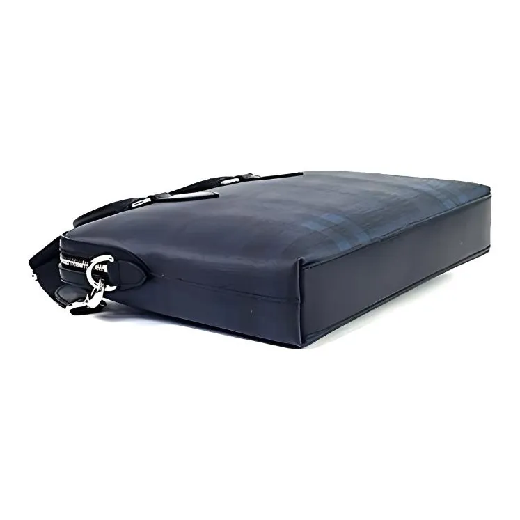 Burberry PVC Polyvinyl Chloride Briefcases Handbags Men's Marine Blue-2