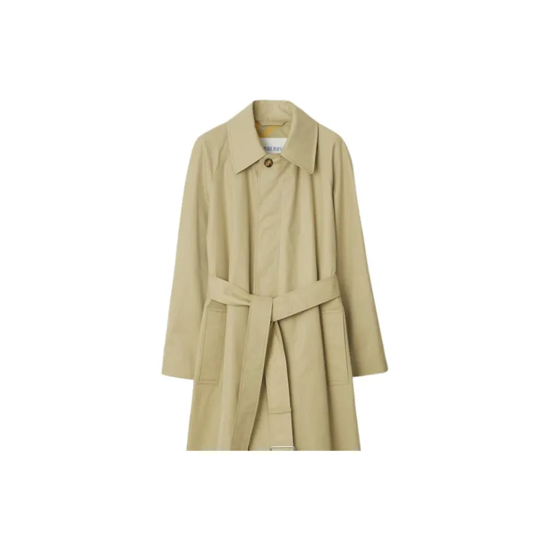 Burberry Short Bradford Car Coat Coats Women's Khaki-4