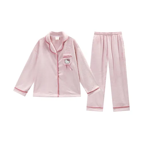 GUKOO x HelloKitty Pajama Set Women's Heavenly Pink