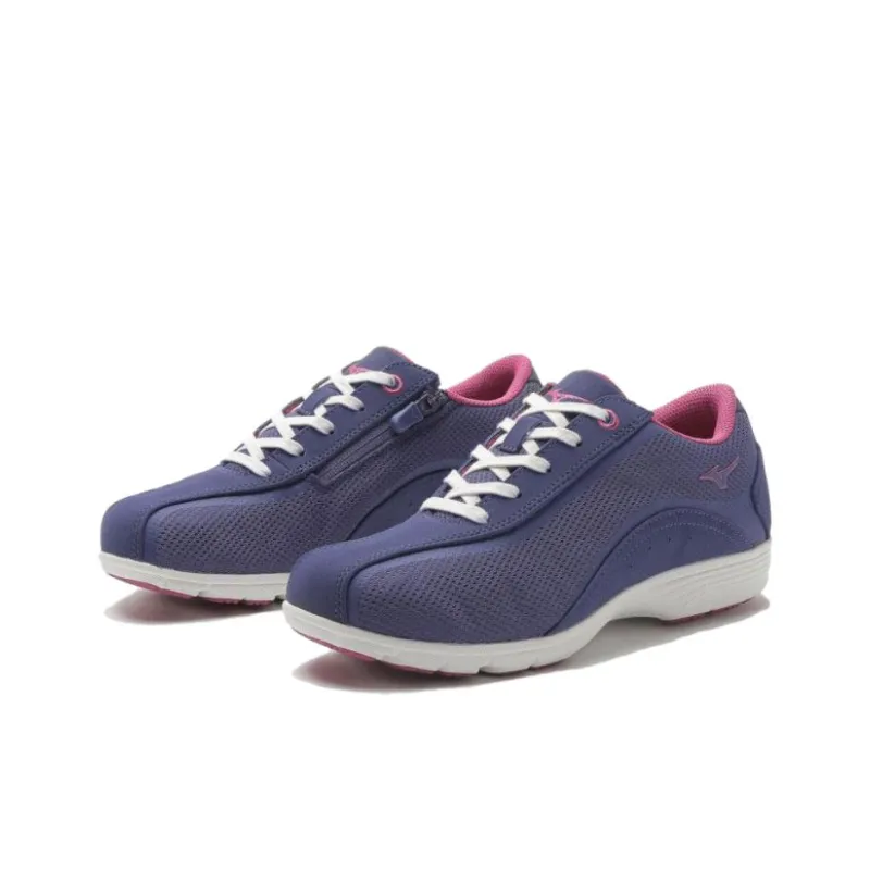 Mizuno Anti Slip Wear Resistant Low Top Casual Shoes Women's Purple Pink-1