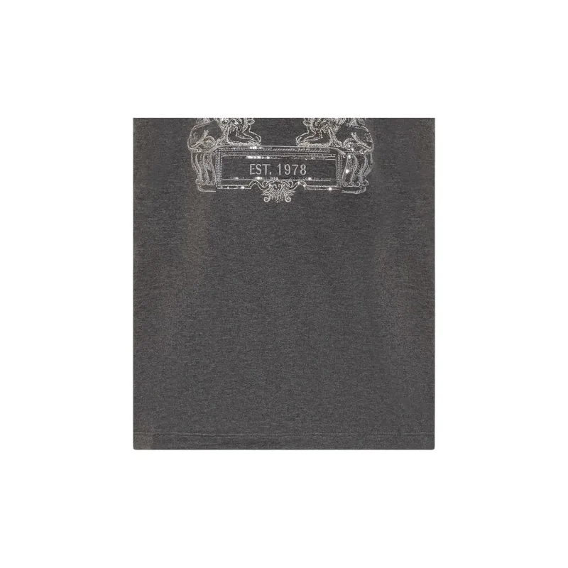 VERSACE Cartouche Embellished Crewneck T Shirt-3
